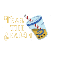 Boba Tea Christmas Sticker by BENTO Asian Kitchen + Sushi