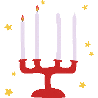 Candle Advent Sticker
