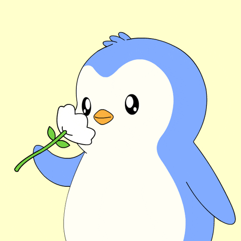 Happy Flower GIF by Pudgy Penguins