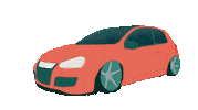Cartoon Driving Sticker