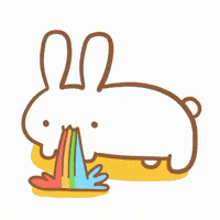Rainbow Bunny GIF