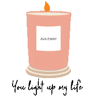 You Light Up My Life Candle Sticker by avamay