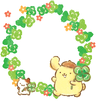 Dog Flower Sticker by Sanrio Korea