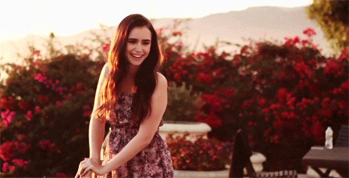 lily collins GIF
