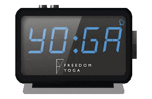 Clock Alarm Sticker by Freedom Yoga & Wellness