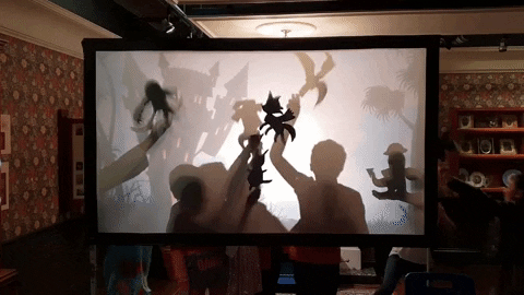 shadow puppets mrcleaversmonsters GIF