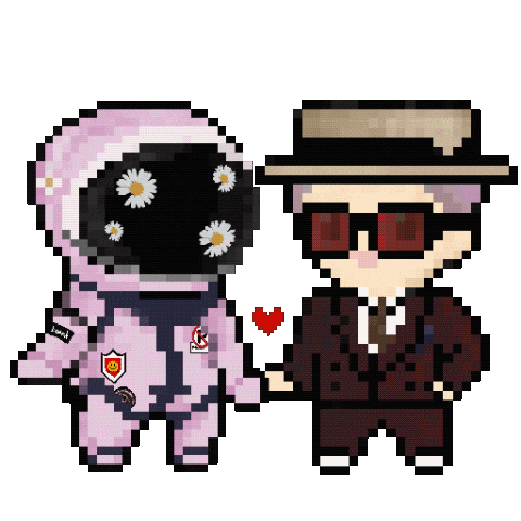 Space Love Sticker