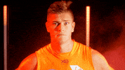 adam tomlinson eyebrows GIF by GIANTS