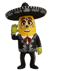 Happy Feliz Sticker by Tostadas Ortiz