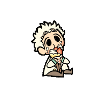 Good Omens Eating Sticker by Kyra