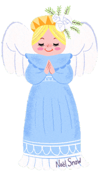 Christmas Angel Sticker