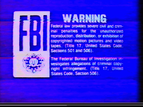 Fbi Warning 90S GIF