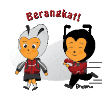 Mascot Dina Sticker by UNIVERSITAS DINAMIKA