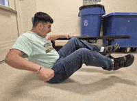 Fall Sit GIF