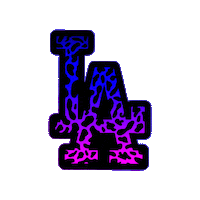 I Love La Los Angeles Sticker by Blkchetah