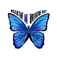 Breathe In Butterfly Sticker by Self-Care Is For Everyone