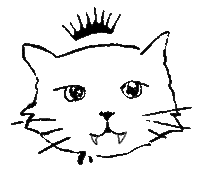 shocked cat Sticker by Eyeko
