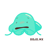 dojostudiomx scary nervous shy dolphin Sticker