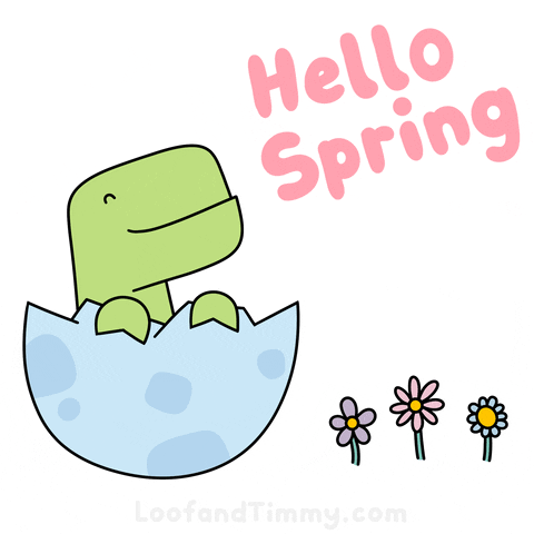 Spring Dinosaur GIF by Loof and Timmy