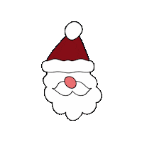Christmas Santa Sticker by Easy Peasy Cutters