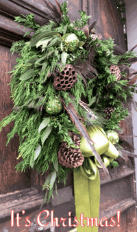 inBloomWorkshops christmas xmas its christmas christmas wreath GIF