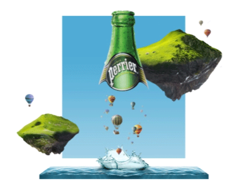earth fly GIF by Perrier