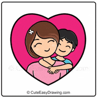 CuteEasyDrawings happy mothers day cute gif animated card i love you mom GIF