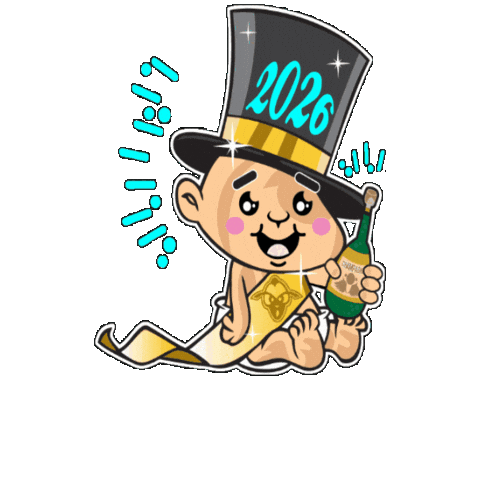 Happy New Year Celebration Sticker by @Phetus88