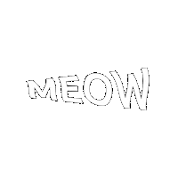 Cat Word Sticker by rcktcom