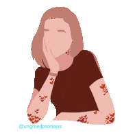 UngMedPsoriasis psoriasis ungmedpsoriasis psoriasisartrit psoriasisawareness Sticker