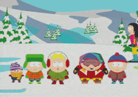 eric cartman snow GIF by South Park 