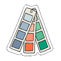 Design Color Sticker by MOO