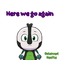 Here We Go Eye Roll Sticker by VeeFriends