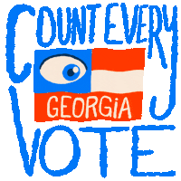 American Flag Georgia Sticker by Creative Courage
