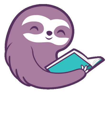 BookSloth giphyupload logo brand book Sticker