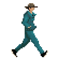 Come Back Pixel Art Sticker