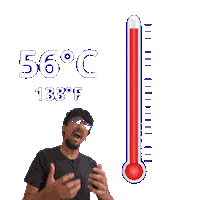 133 Degrees Fahrenheit Sticker