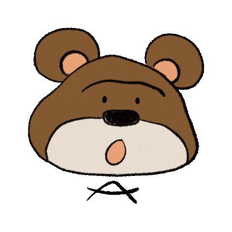 swimmingclub_marie giphyupload bear swimmingclub あいうえお Sticker