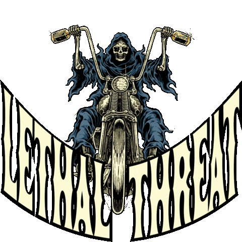 Reaper Chopper Sticker by Lethal Threat