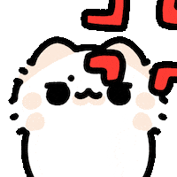 Angry Cat Sticker by MYAOWL
