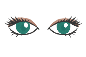 Eyes Wink Sticker by By Lizzie Parra