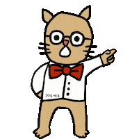 Science Cat Sticker by Thank You Coffee