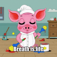 Mindfulness Breathwork GIF by The Pigasso