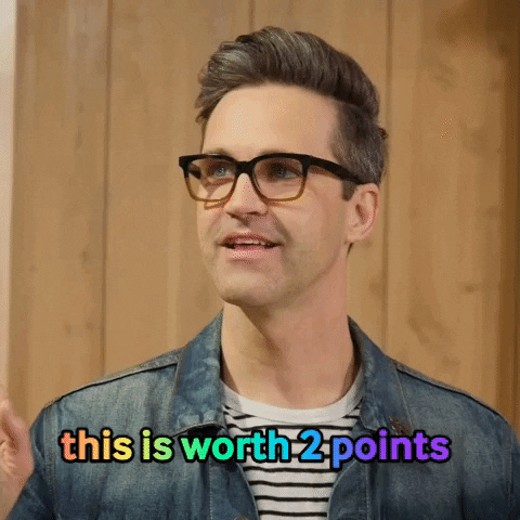 Derek Hough Points GIF by Rhett and Link