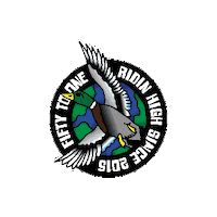 Spin Duck Sticker by 50to01