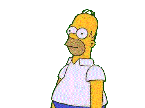 Disappear Homer Simpson Sticker