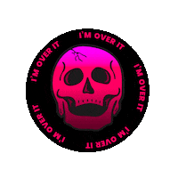 venenodebolso reaction tired 2020 skull Sticker