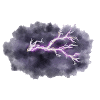 StewartGausDesign weather lightning storm stewart gaus design Sticker