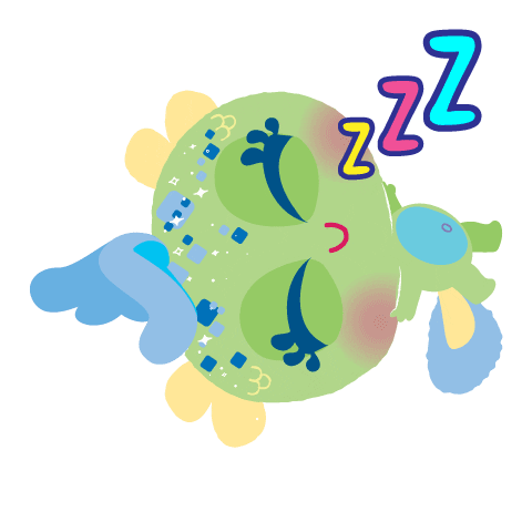 Sleepy Felicidades Sticker by Distroller