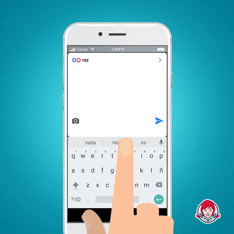 text nonsense GIF by Wendy's Puerto Rico